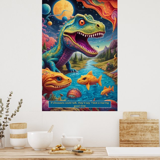 Dinossauros no Espaço: Posters de Coleção de Avent (Cozinha)