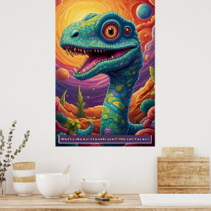 Dinossauros no Espaço: Posters de Coleção de Avent