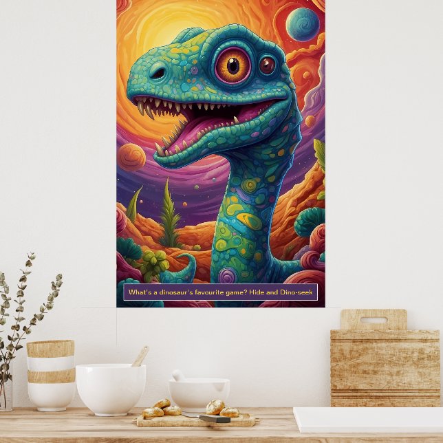 Dinossauros no Espaço: Posters de Coleção de Avent (Cozinha)