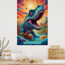 Dinossauros no Espaço: Posters de Coleção de Avent