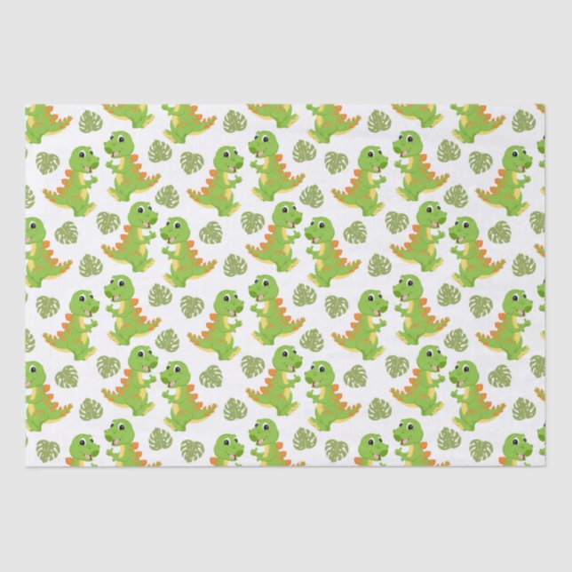 Dinossauros! Papel tecidular (Frente )