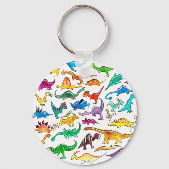 "Dinossauros para Chaveiro de iniciantes" (Frente)