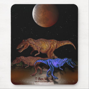 Dinossauros T-Rex e Mousepad Moon Eclipspad
