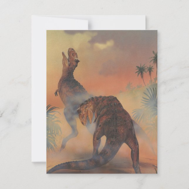 Dinossauros Vintage, Convite de aniversário Infant (Frente)