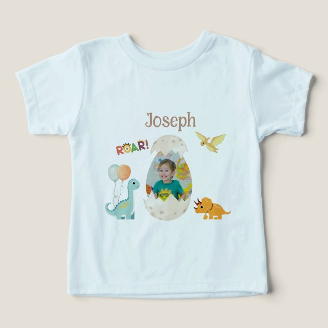 Dionosaur Birthday Toddler Outfit - Nome Personali (Design frontal)