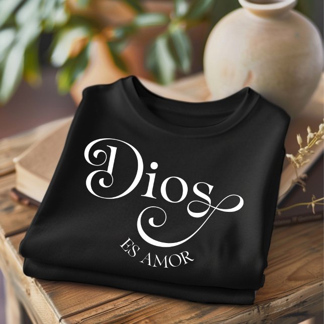 Dios Es Amor Camiseta Espanhola Cristã (Criador carregado)