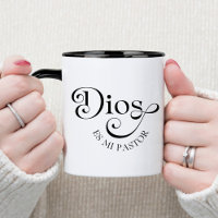 Dios Es Mi Pastor Caneca de Café Cristã Espanhola