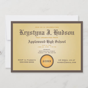 Diploma - Convite para Festas de formatura