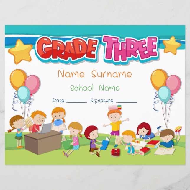 Diploma de grau três (Frente)