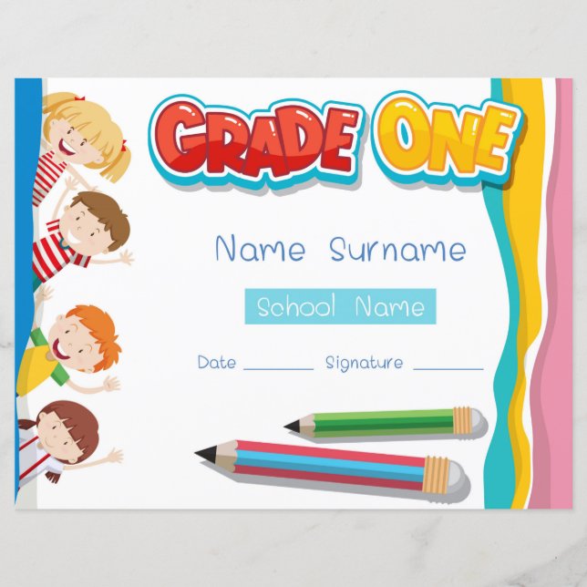 Diploma do grau 1 elementar (Frente)