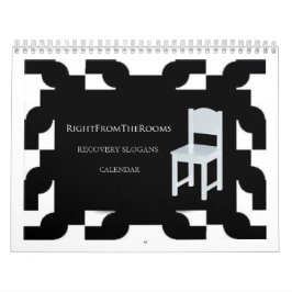 Direito do calendário dos slogan da recuperação