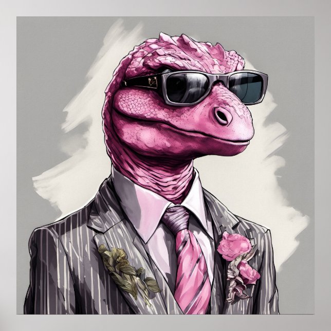 Diresaurus rex Dinossaur Art Impressão (Frente)