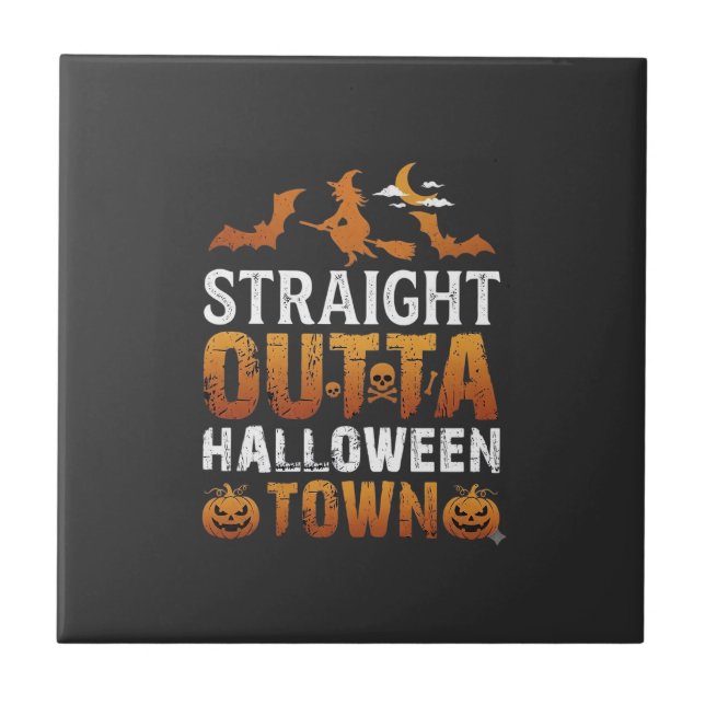 Direto da Cidade do Halloween Bruxa Morcegos da Lu (Frente)