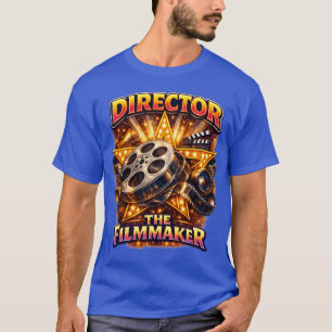 Diretor - Camiseta preta masculina para cineastas
