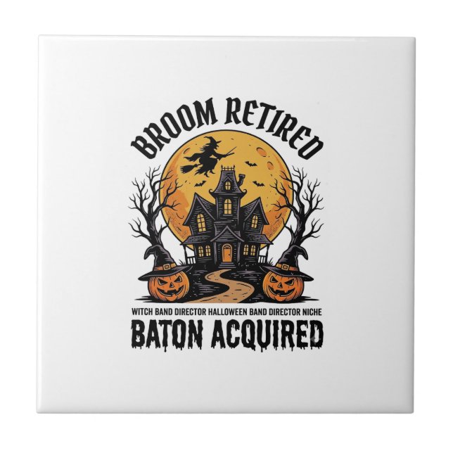Diretor de Banda de Halloween Bruxa Casa Assombrad (Frente)