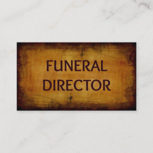 Diretor fúnebre cartão de visita