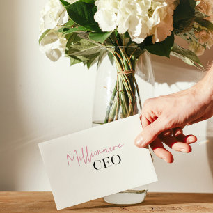 Diretor-Geral Milionário Mínimo Moderno   Rosa E