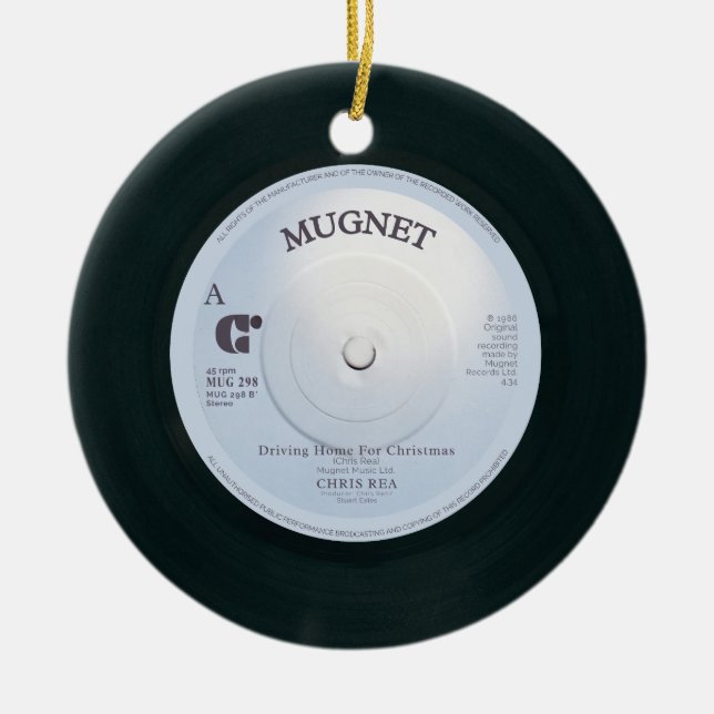 Dirigindo Para Casa Para O Ornamento De Cerâmica D (Frente)