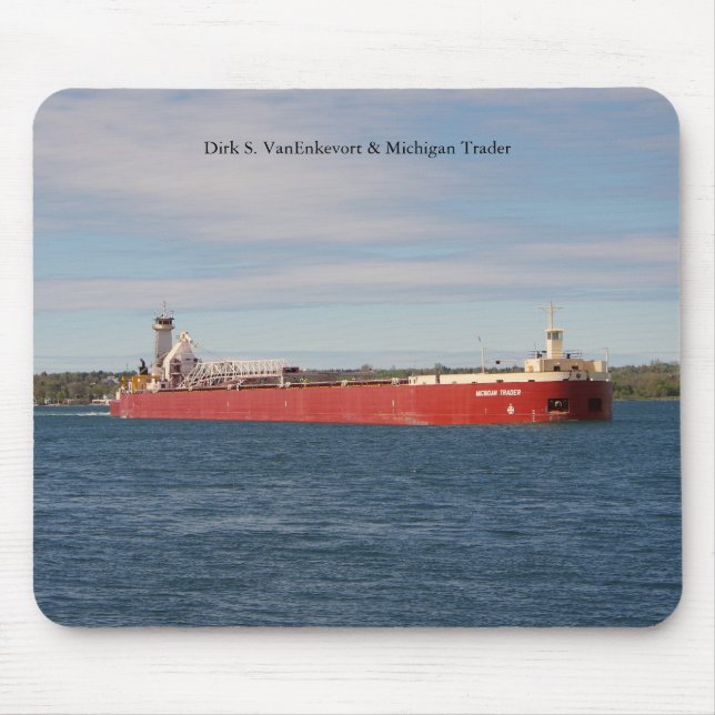Dirk S. VanEnkevort & Michigan Trader mousepad (Frente)