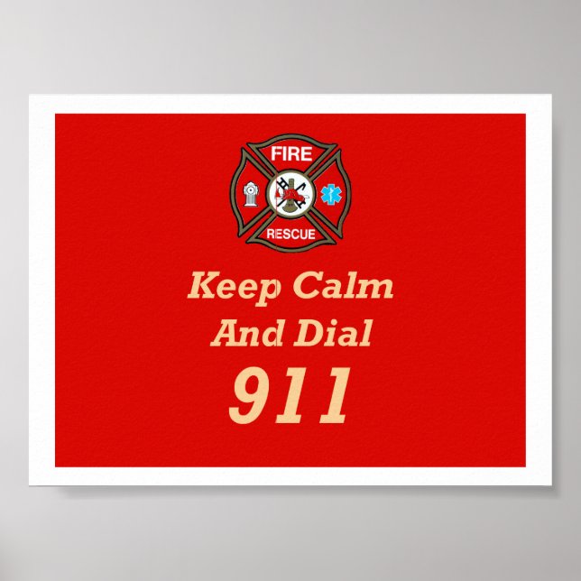 Discagem de emergência 911 Poster de resgate de in (Frente)