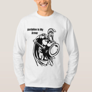“Disciplina é Minha Armadura” – Camiseta Espada de