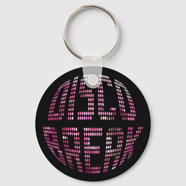 Disco Break - Chaveiro cor-de-rosa (Frente)