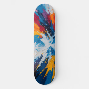 Disco de skate de Abstrato explosivo - Cor vibrant