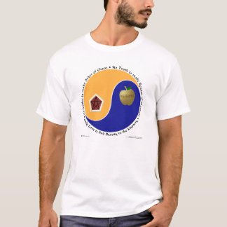 Discordian camisas (brancas/naturais) de Chao