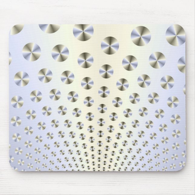 Discos no Mousepad Branco e Azul (Frente)
