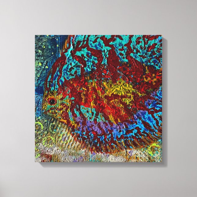 Discus Fish Stretch Canvas Print (Frente)