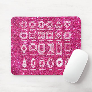 Disfarce Recorta_Glitter_Pink Mouse Pad