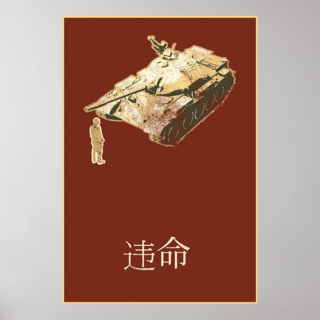 DisOBEY Tank Man Poster (Frente)