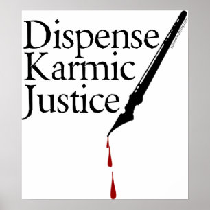 Dispense o poster Karmic de justiça