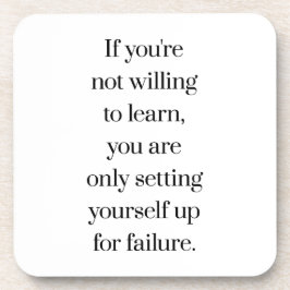 Disposta A Aprender Porta copos Plástica De Duro