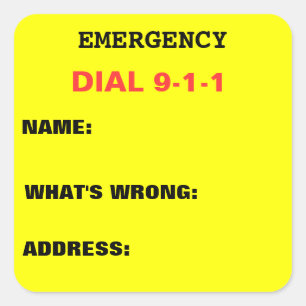 Disque a etiqueta 911