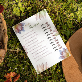 Disse Que Disse Folha De Papel De Jogo De Chá de p