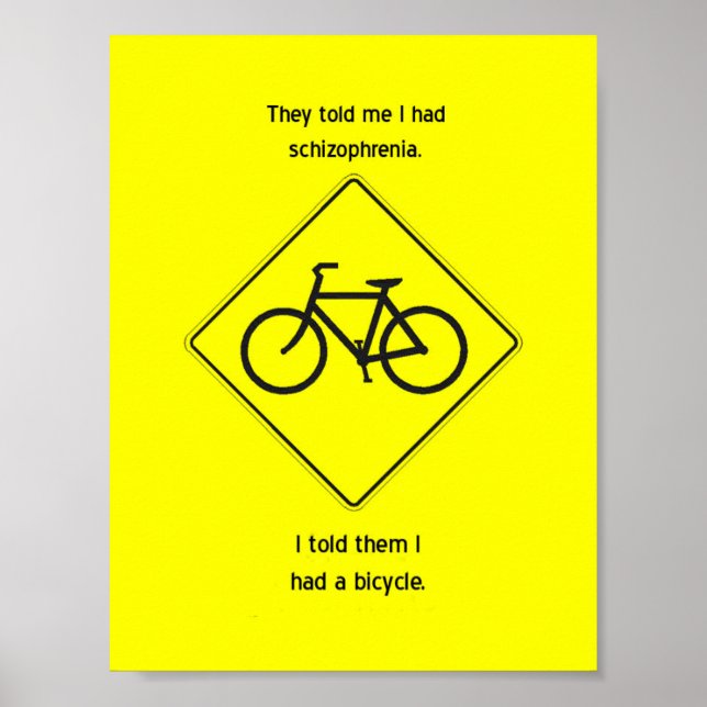 "Disseram-me que eu tinha esquizofrenia" Poster (Frente)