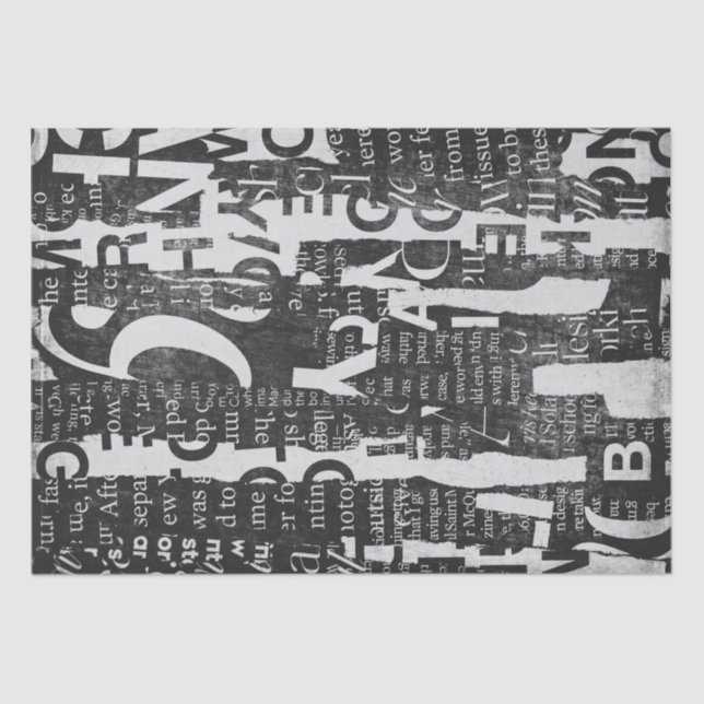 Dissociação de Arte de Colagem de Texto ou Papel T (Frente )