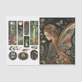 Dissociação de Fada com Sm. Design de papel tecidu