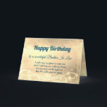 Distance Happy Birthday Brother No Cartão De Direi<br><div class="desc">Feliz Aniversário Feliz,  Dourado Distância,  de Luxo,  Irmão em Direito personalizado Cartão Saudação.</div>