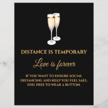 Distância é Temporária Amor é para sempre flyer