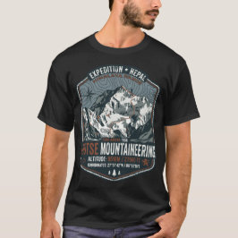 DISTINTIVO DE CAMISA DE DESIGN DE MONTAÑA EXPEDIÇÃ