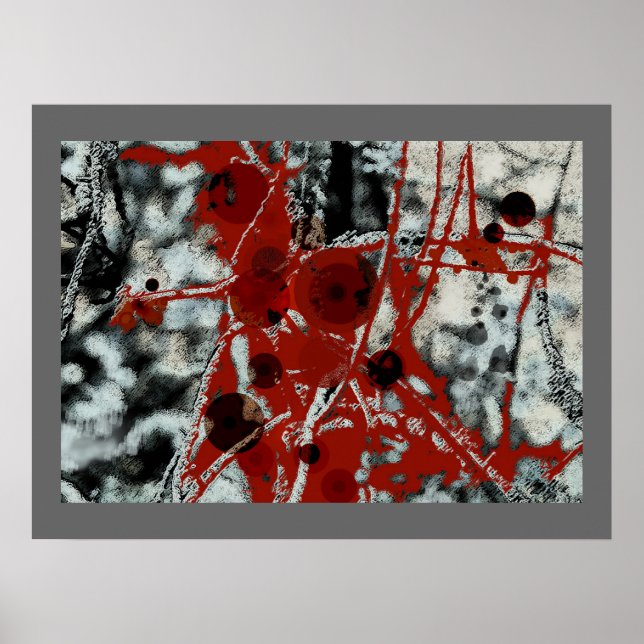 Distorção Harmonica - Poster Abstrato (Frente)