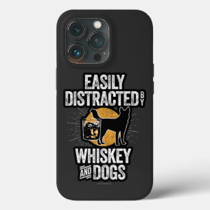 Distraído facilmente por Whiskey e Dogs Case-Mate