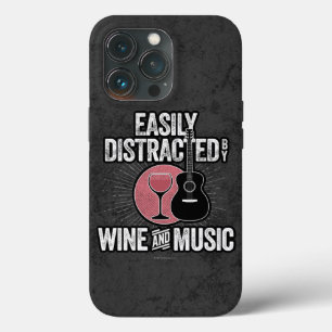 Distraído facilmente por Wine and Music Case-Mate 