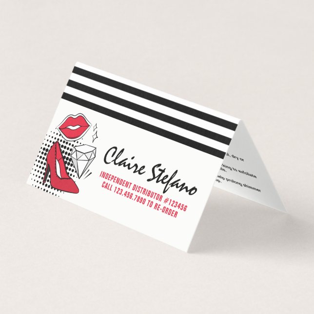 Distribuidor Lipstick Como aplicar / dicas e truqu (Frente)