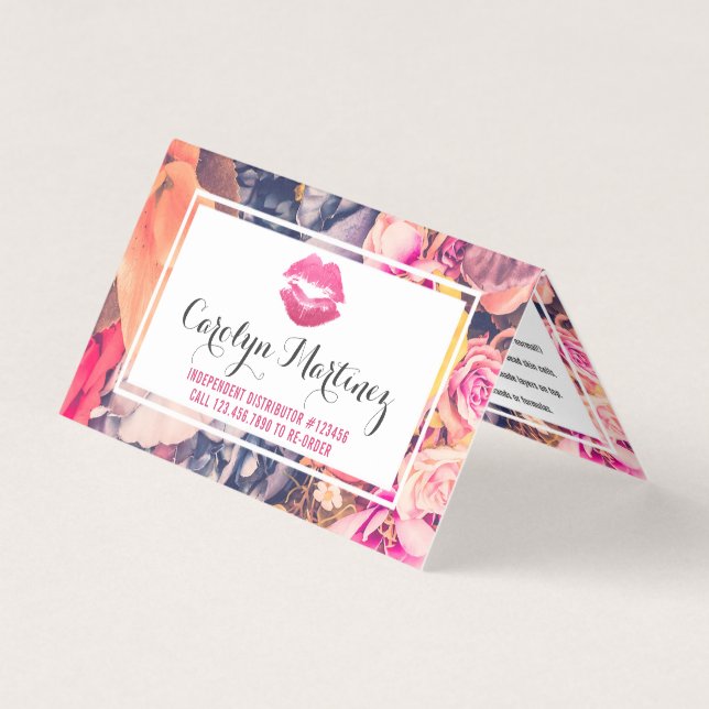 Distribuidor Lipstick Como aplicar / dicas e truqu (Frente)