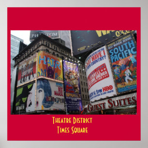 Distrito do teatro - poster do Times Square