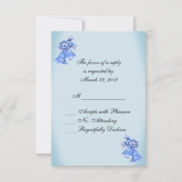 Dît Blue Wedding Bells RSVP