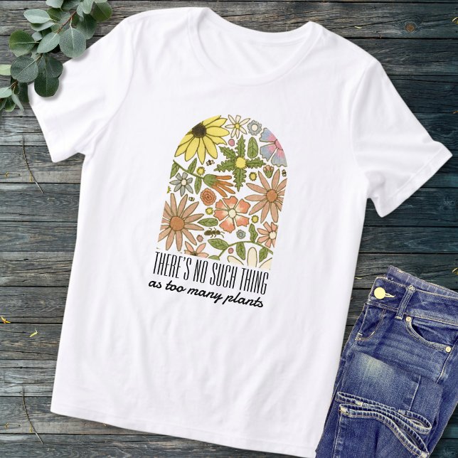 Dito engraçado de amante de plantas com flores pre (Criador carregado)